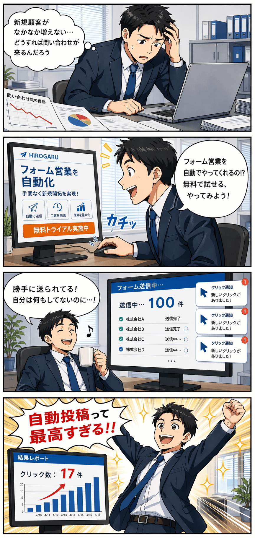 トライアル案内漫画